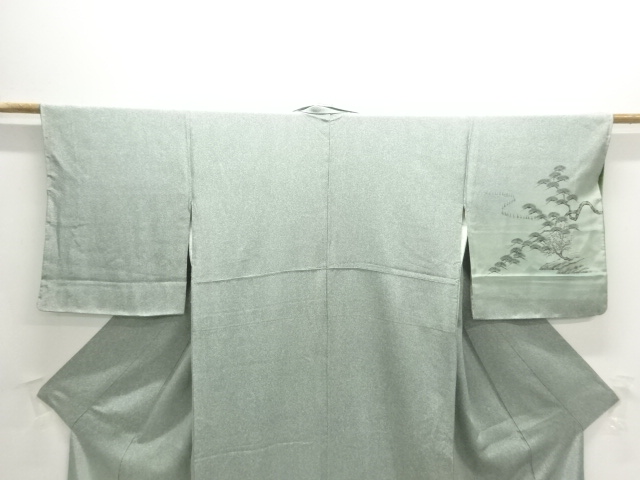  家屋風景模様訪問着